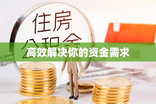 林园高效解决你的资金需求