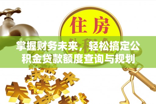 林园掌握财务未来，轻松搞定公积金贷款额度查询与规划