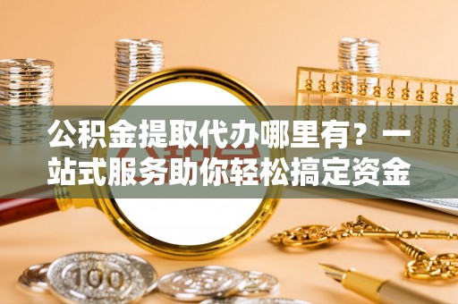 林园公积金提取代办哪里有？一站式服务助你轻松搞定资金难题