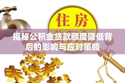 林园揭秘公积金贷款额度降低背后的影响与应对策略