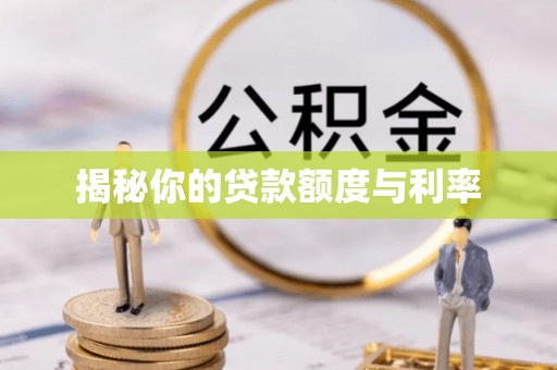 林园揭秘你的贷款额度与利率