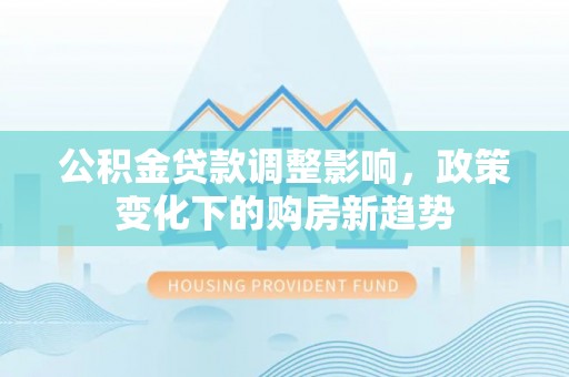 林园公积金贷款调整影响，政策变化下的购房新趋势