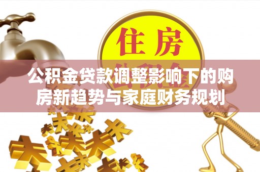 林园公积金贷款调整影响下的购房新趋势与家庭财务规划