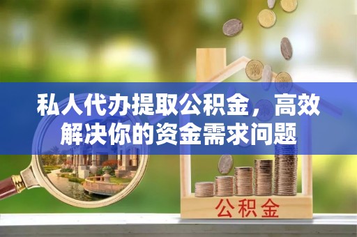 林园私人代办提取公积金，高效解决你的资金需求问题