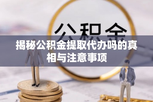 林园揭秘公积金提取代办吗的真相与注意事项