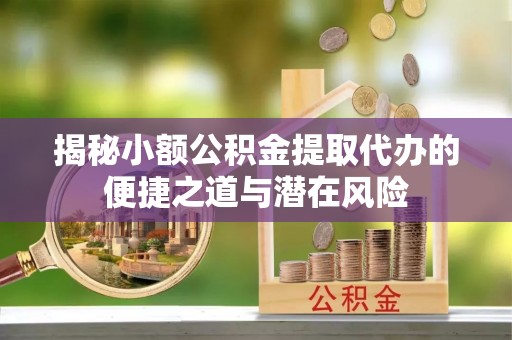 林园揭秘小额公积金提取代办的便捷之道与潜在风险