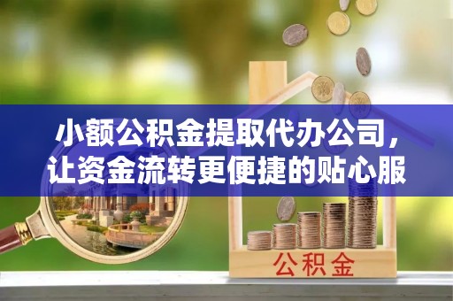 林园小额公积金提取代办公司，让资金流转更便捷的贴心服务