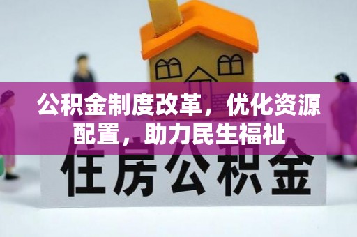 林园公积金制度改革，优化资源配置，助力民生福祉
