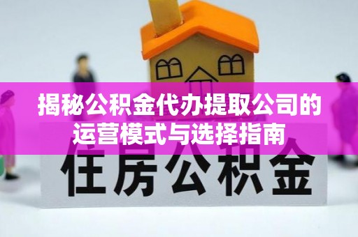 林园揭秘公积金代办提取公司的运营模式与选择指南