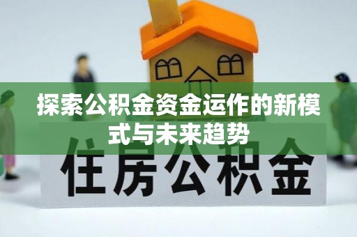 林园探索公积金资金运作的新模式与未来趋势