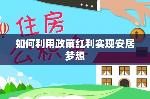 林园如何利用政策红利实现安居梦想