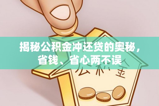 林园揭秘公积金冲还贷的奥秘，省钱、省心两不误