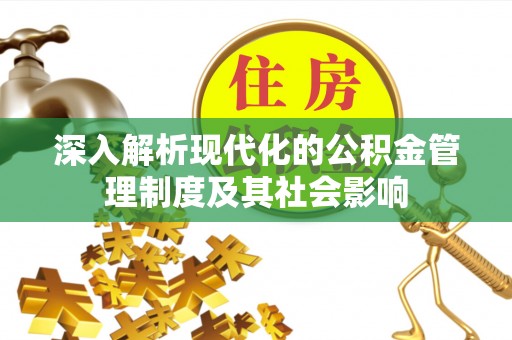 林园深入解析现代化的公积金管理制度及其社会影响