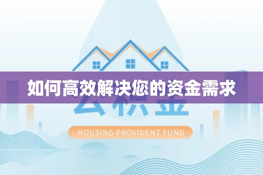 林园如何高效解决您的资金需求
